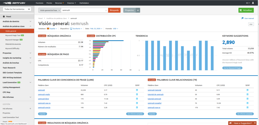 Semrush 1