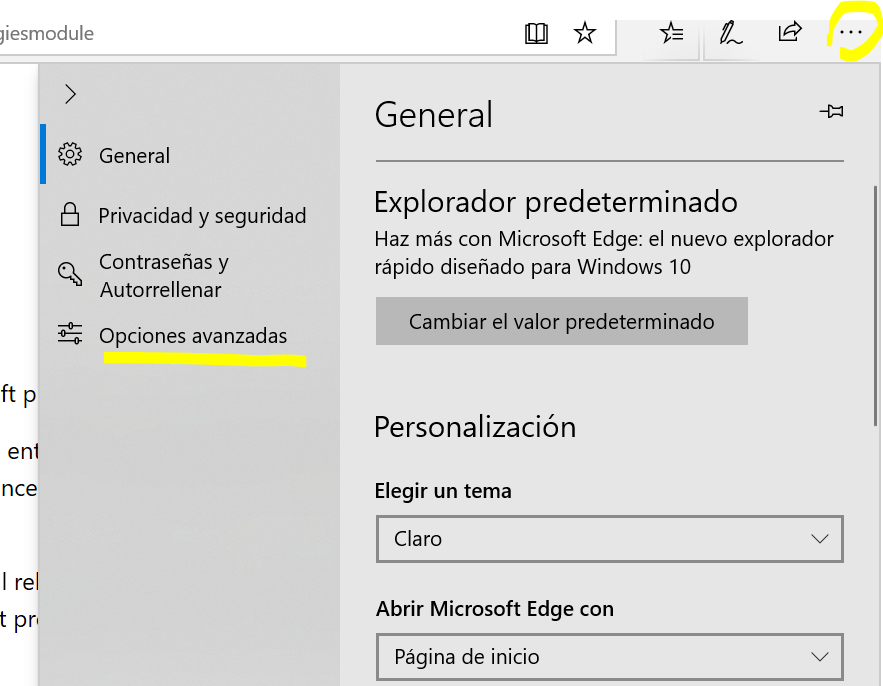 Microsoft inicio