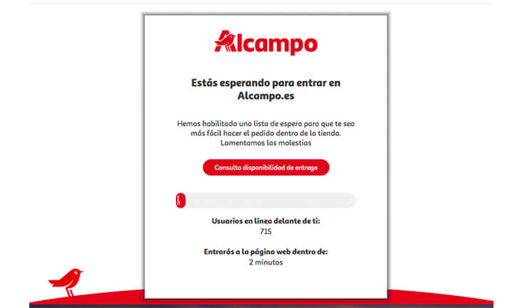 Acceso a web de alcampo