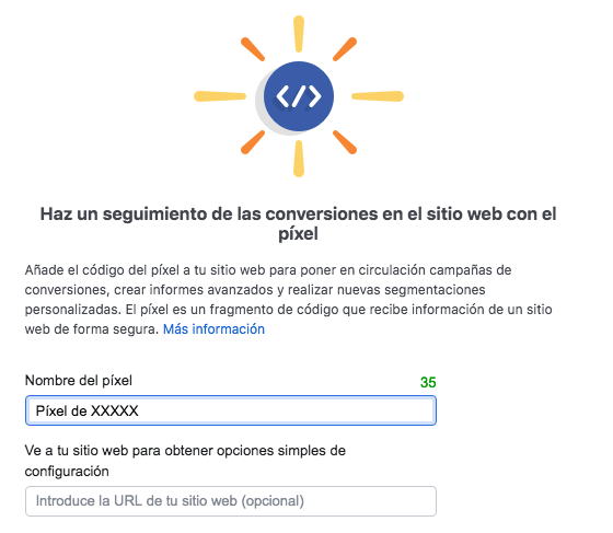 Dar nombre a tu pixel